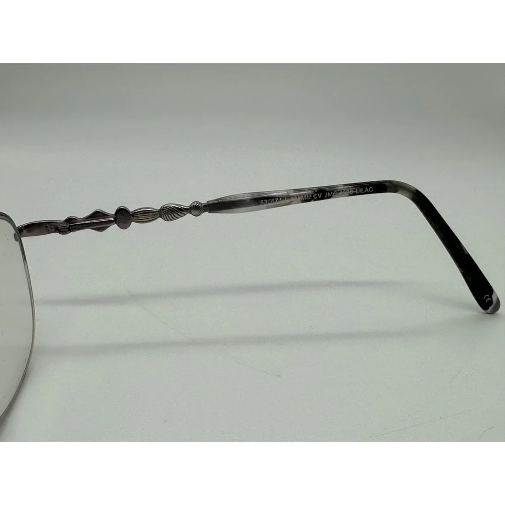 Jessica McClintock Purple Metal Half Rim Eyeglasses 53-17-135 -‎ Frames Only